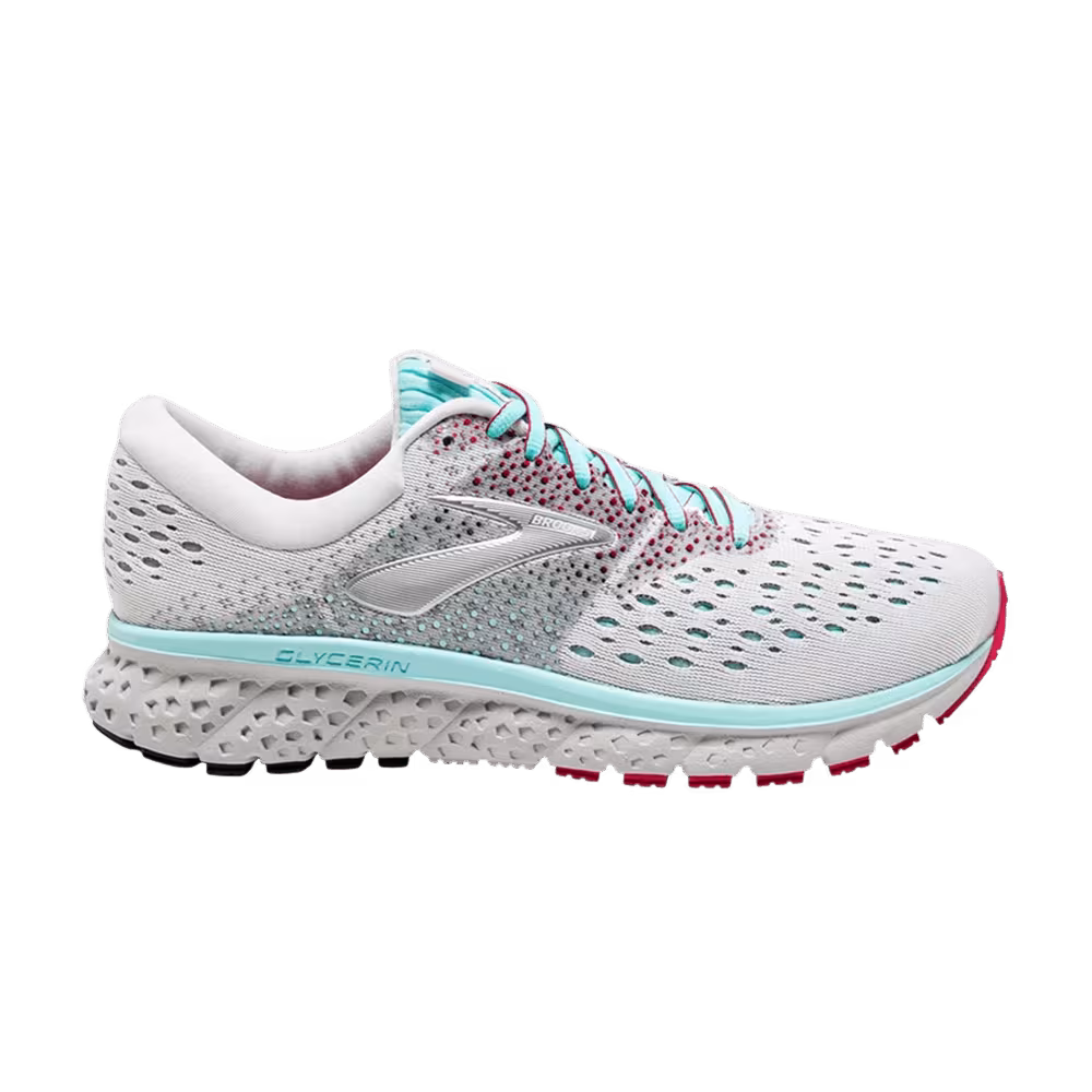 Brooks Women's Glycerin 16 White Blue Pink
