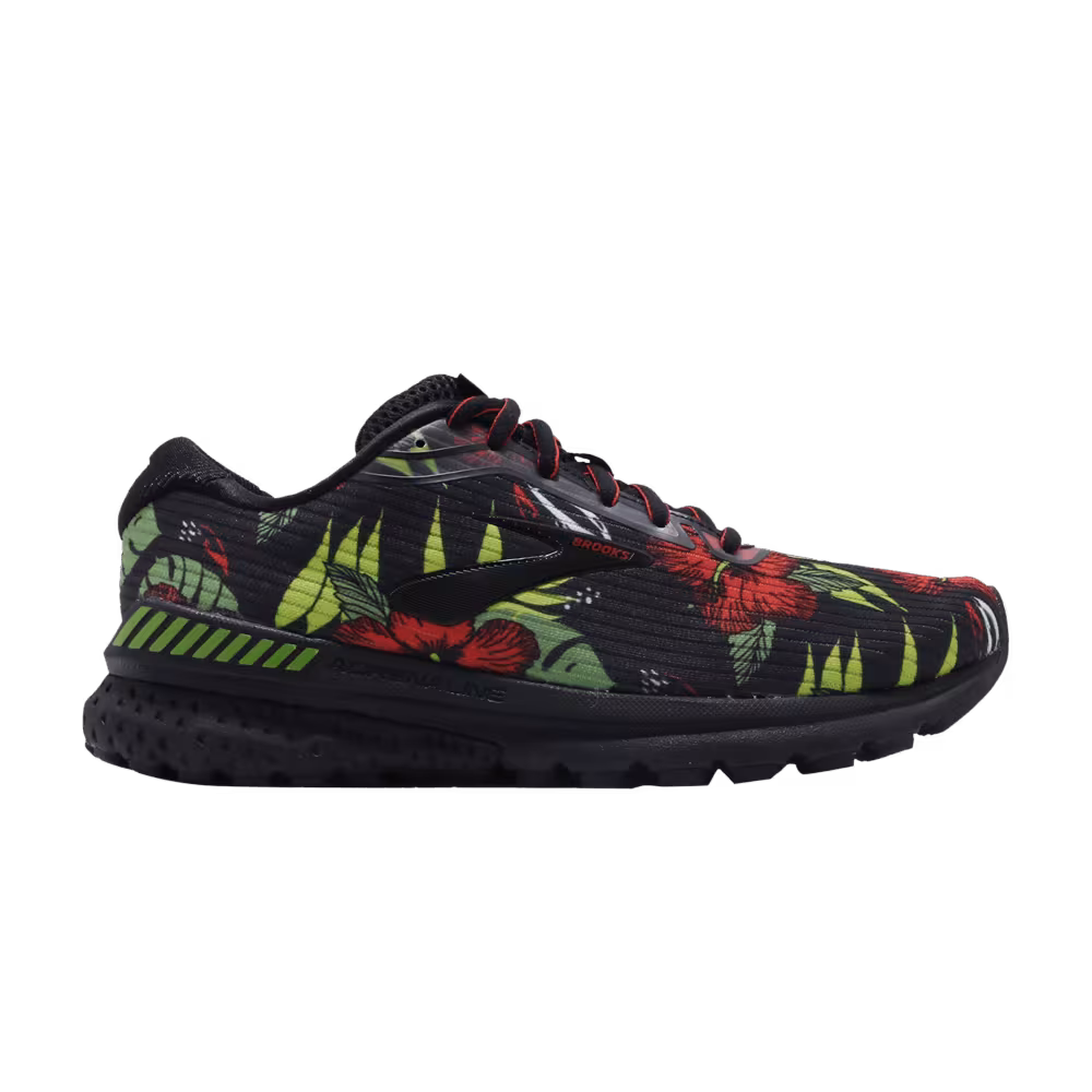 Brooks Adrenaline GTS 20 Tropical Black Green Orange