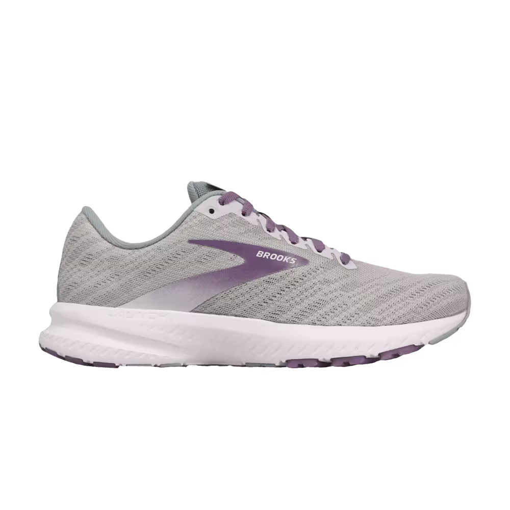 Brooks Women's Launch 7 Wide Grey Purple White