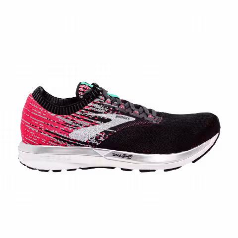 Brooks Wmns Ricochet 'Black Pink Aqua'