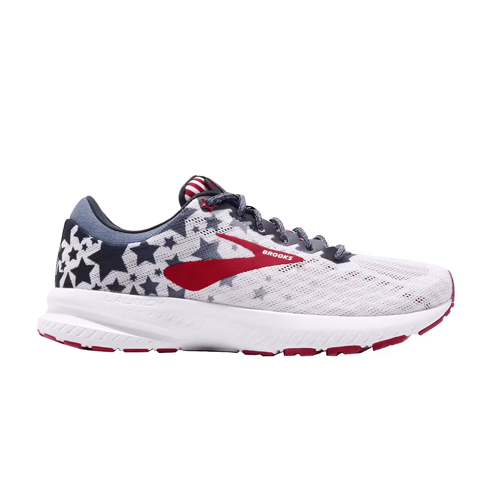 Brooks Women's Launch 6 White Red Navy