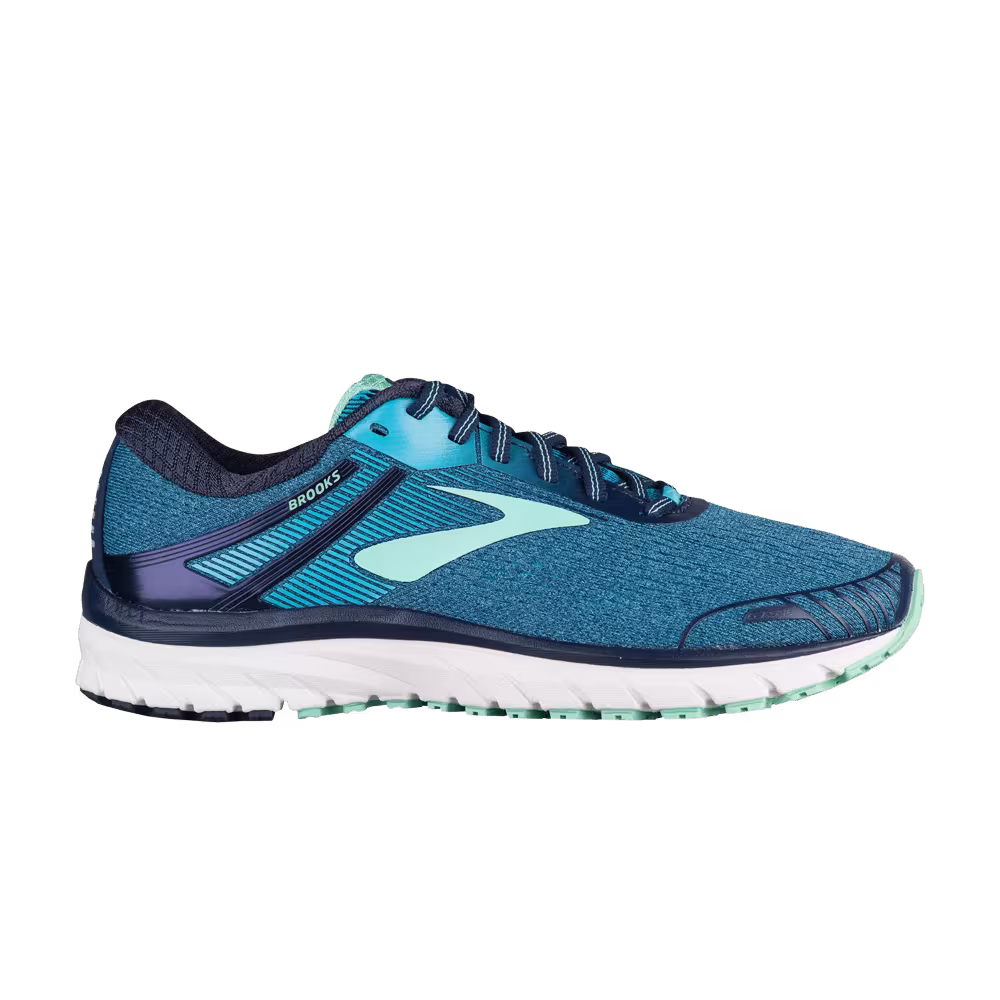 Brooks Women's Adrenaline GTS 18 2E Wide Teal Navy