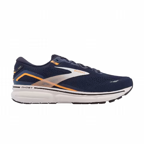 Brooks Ghost 15 2E Wide 'Peacoat Orange Pop'