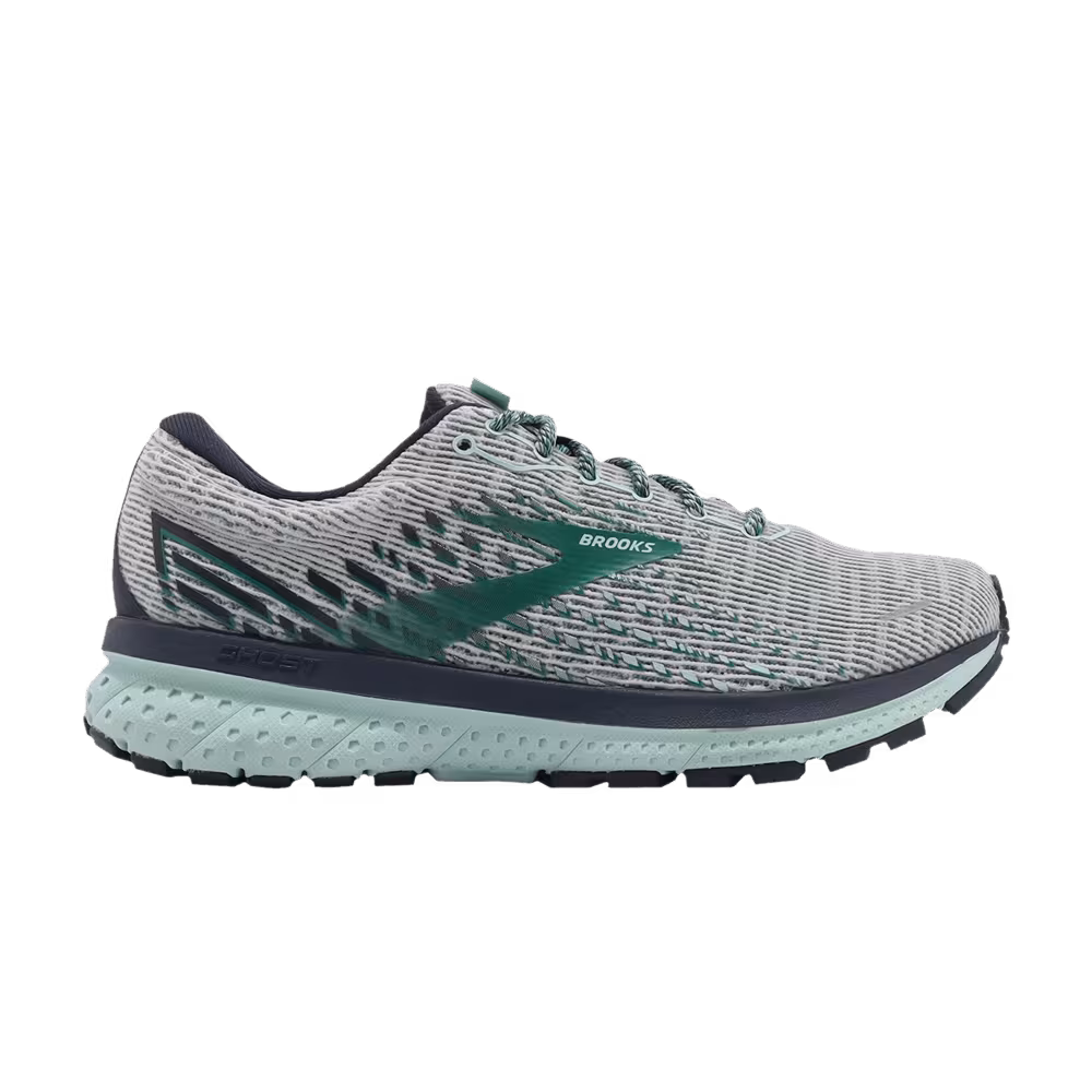 Brooks Women's Ghost 13 Pixel Grey Aqua
