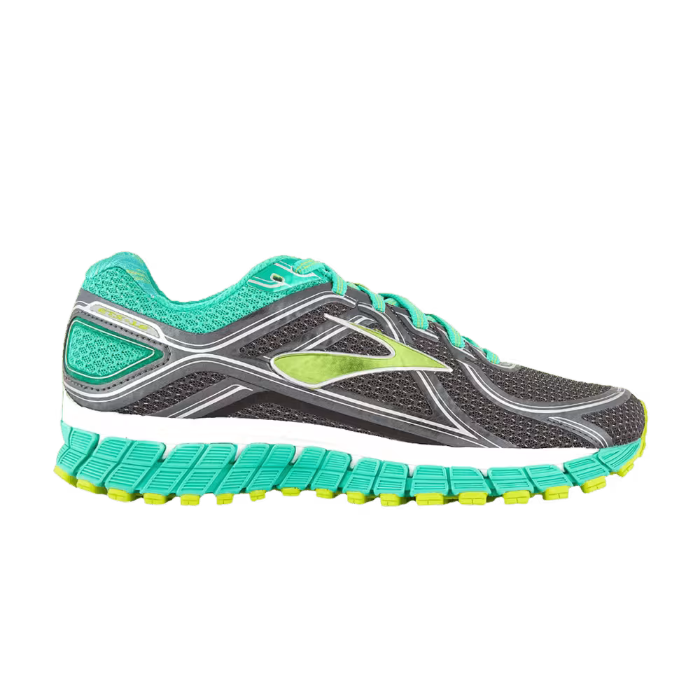 Brooks Women's Adrenaline GTS 16 Anthracite Aqua Green