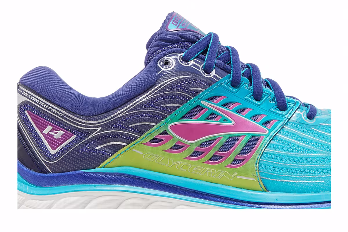 Brooks Women's Glycerin 14 Scuba Blue Purple, view 3