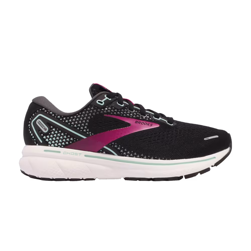 Brooks Women's Ghost 14 D Wide Black Yucca