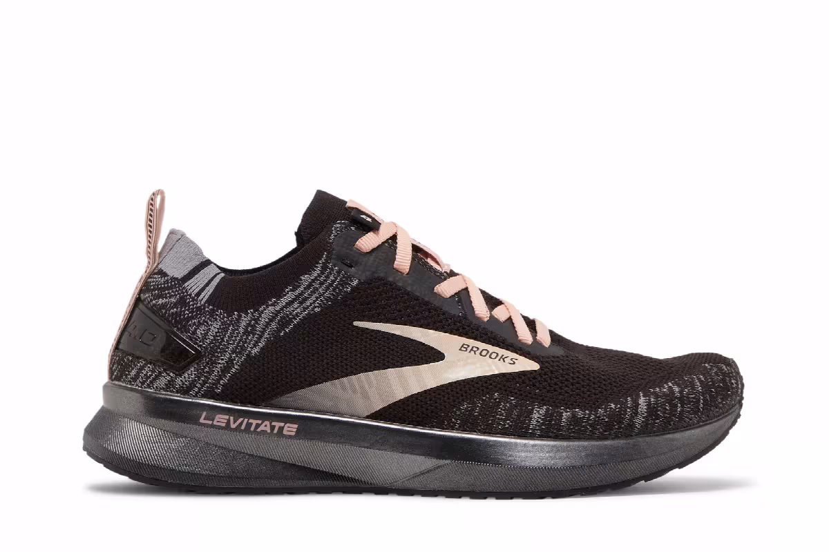 Brooks Women's Levitate 4 Black Coral Cloud, view 2
