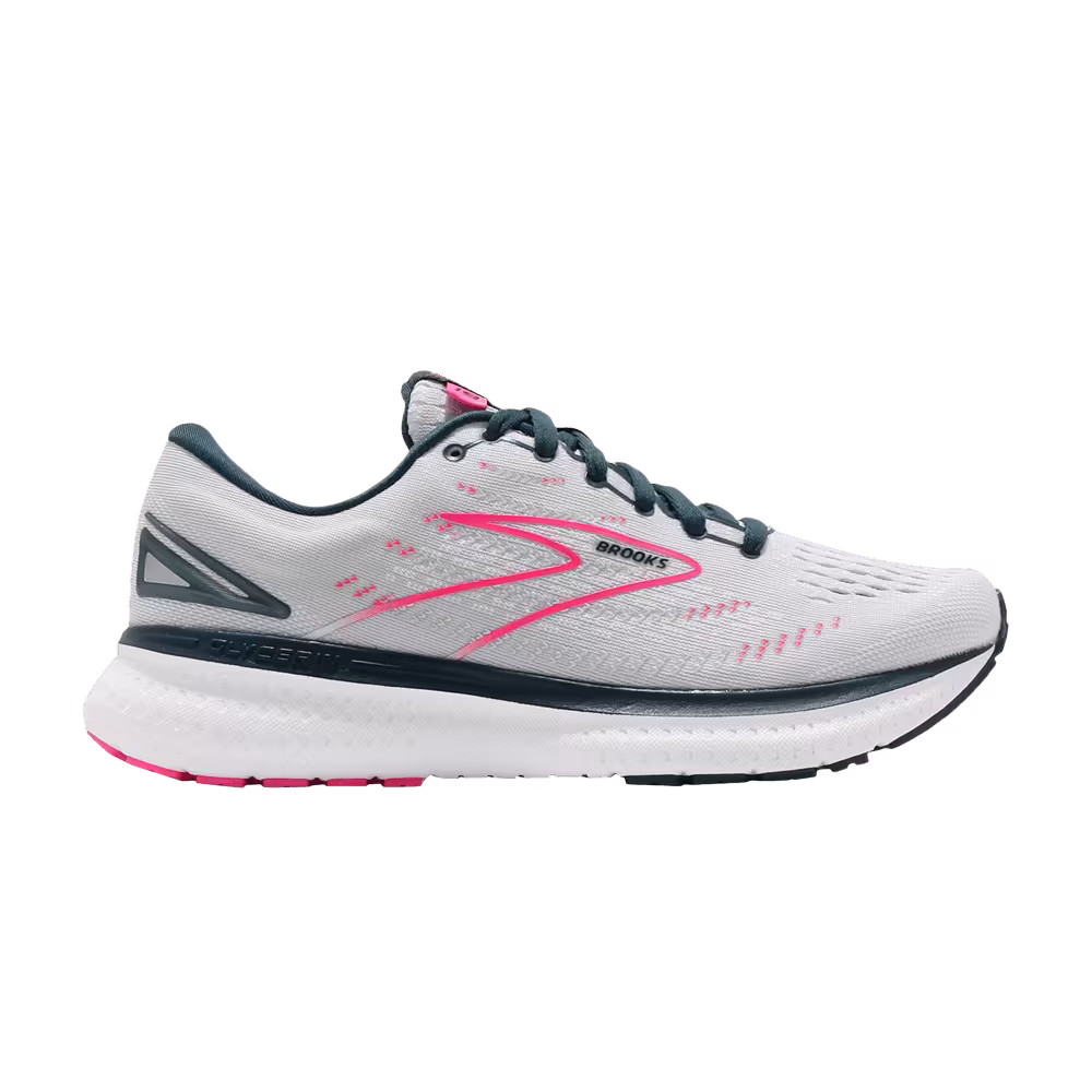 Brooks Women's Glycerin 19 Wide Ice Flow Navy Pink