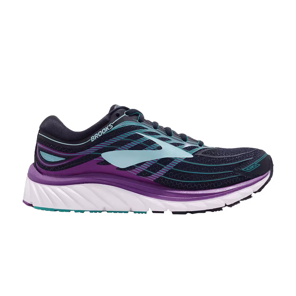 Brooks Women's Glycerin 15 D Wide Purple Cactus Flower