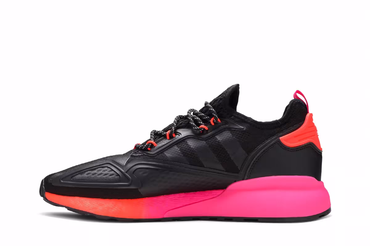 Adidas ZX 2K Boost Black Solar Red, view 4