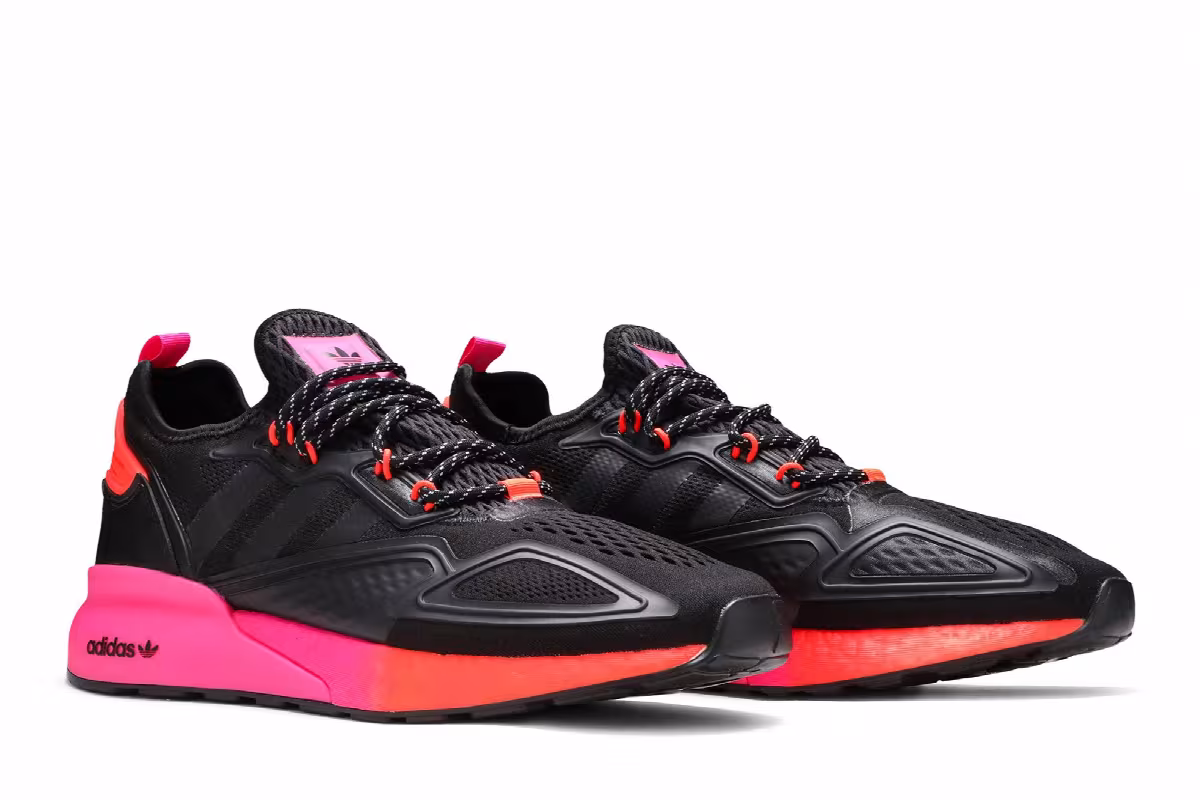 Adidas ZX 2K Boost Black Solar Red, view 9
