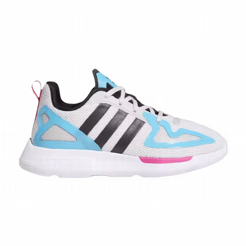 Adidas ZX 2K Flux Little Kid 'White Signal Cyan'