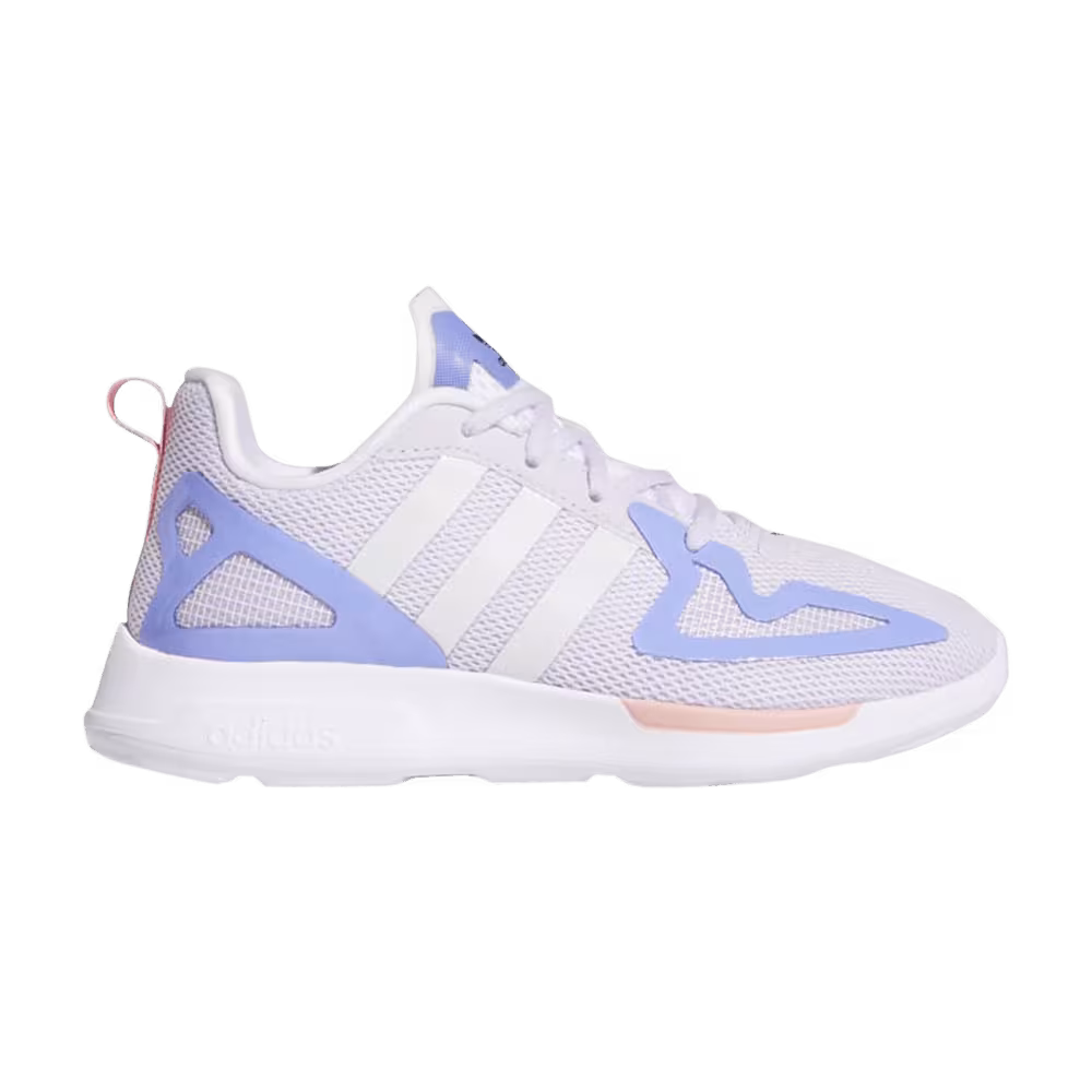Adidas ZX 2K Flux Little Kid White Purple Tint