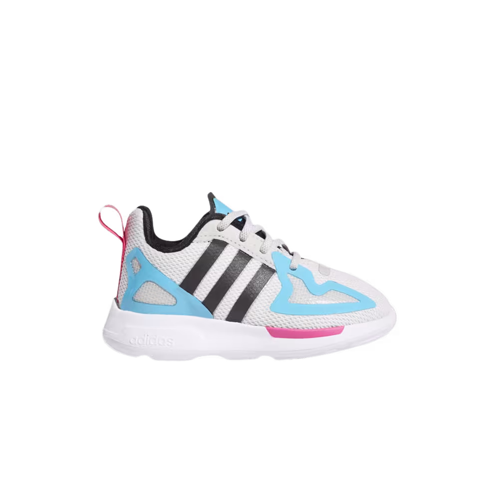 Adidas ZX 2K Flux Infant White Signal Cyan