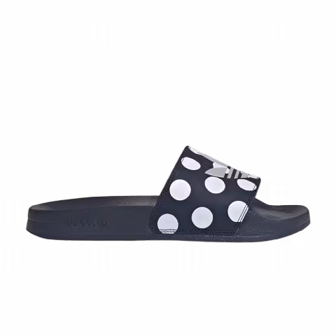 Adidas Wmns Adilette Lite Slides 'Trefoil Logo - Polka Dot Navy'