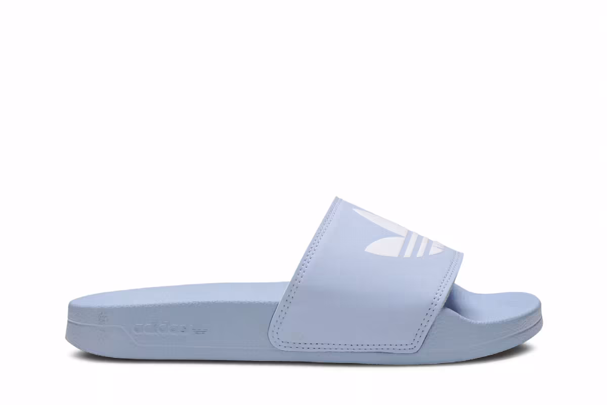 Adidas Women's Adilette Lite Slides Trefoil Logo - Periwinkle, view 2