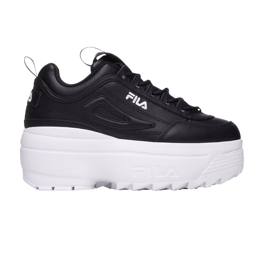 Fila Women's Disruptor 2 Wedge Black White