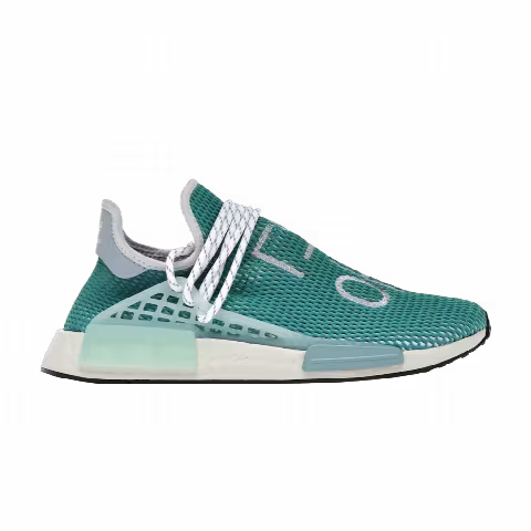 Pharrell x adidas NMD Hu 'Glory Grey Dash Green' Sample