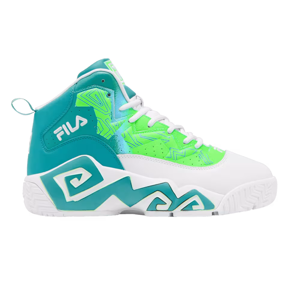 Fila MB White Teal Lime