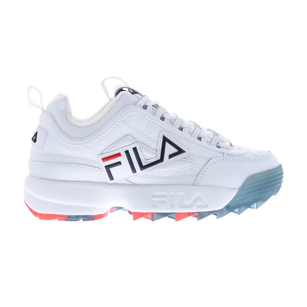 Fila Women's Disruptor 2 Graphic - White Navy Red