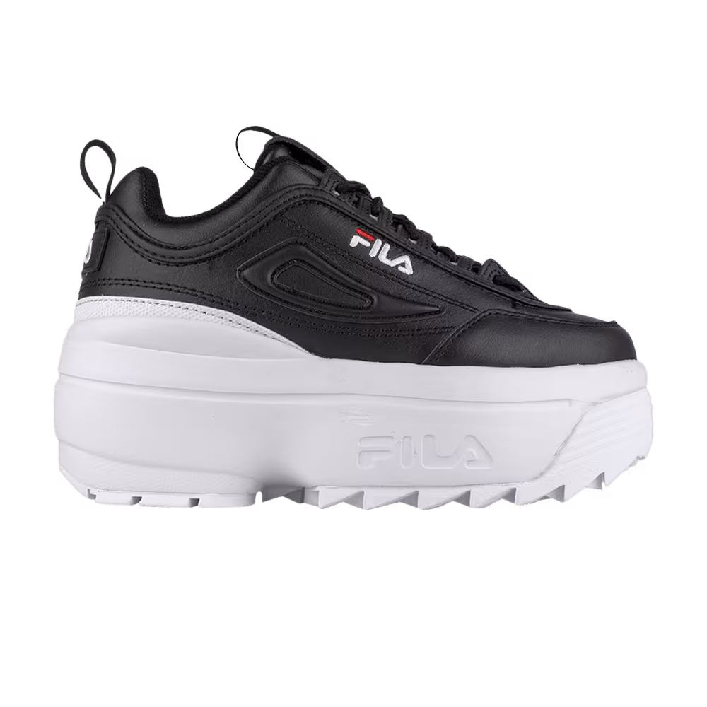 Fila Women's Disruptor 2 Wedge Black White