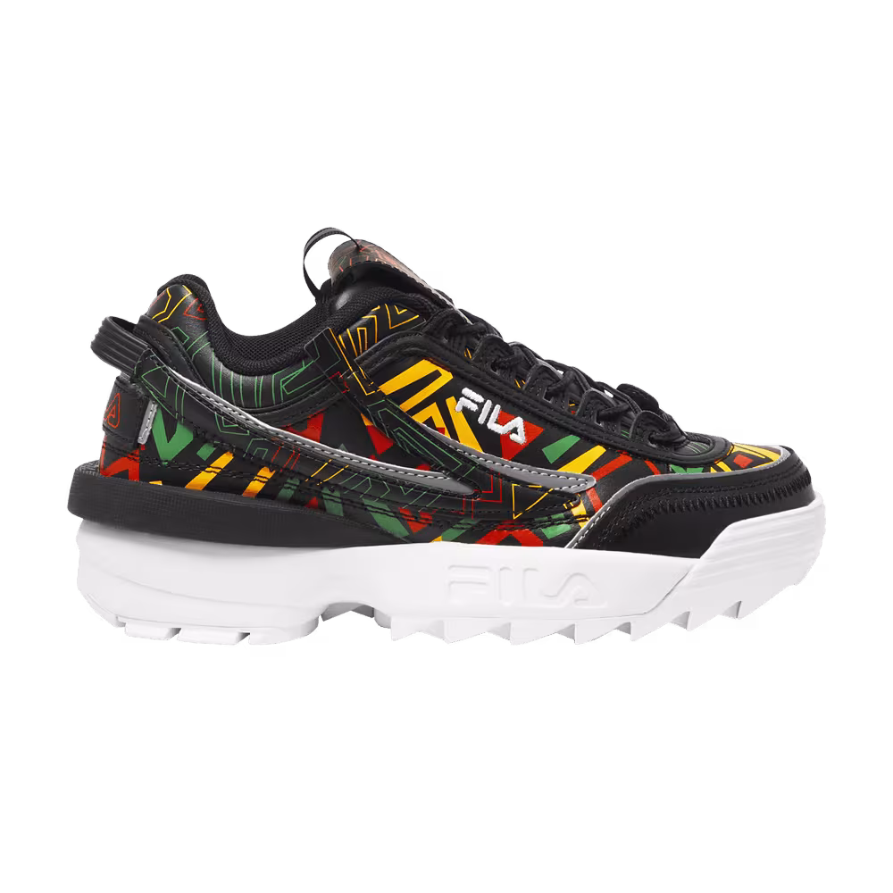 Fila Women's Disruptor 2 Exp Black Jelly Bean Lemon