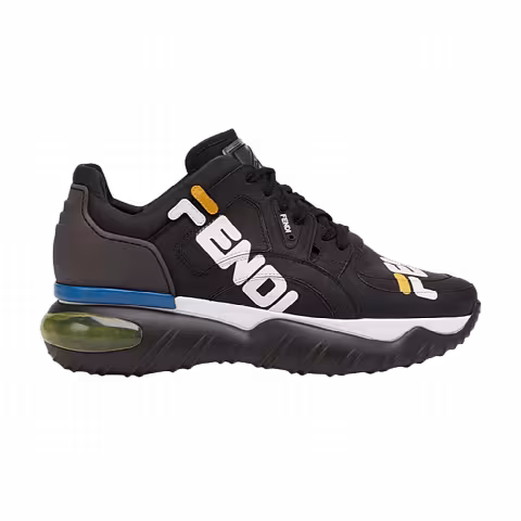 Fendi x Fila Nappa Leather Low Top 'Black'