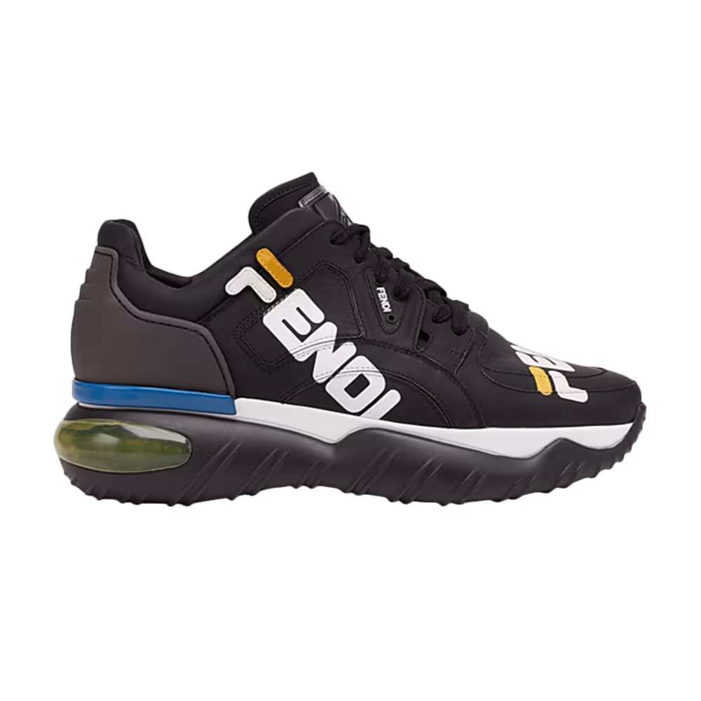 Fendi x Fila Nappa Leather Low Top Black