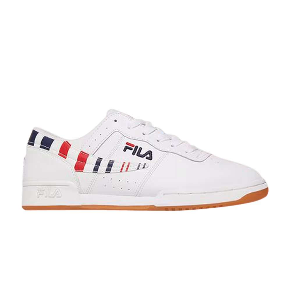 Fila Original Fitness Stripe White Navy Red
