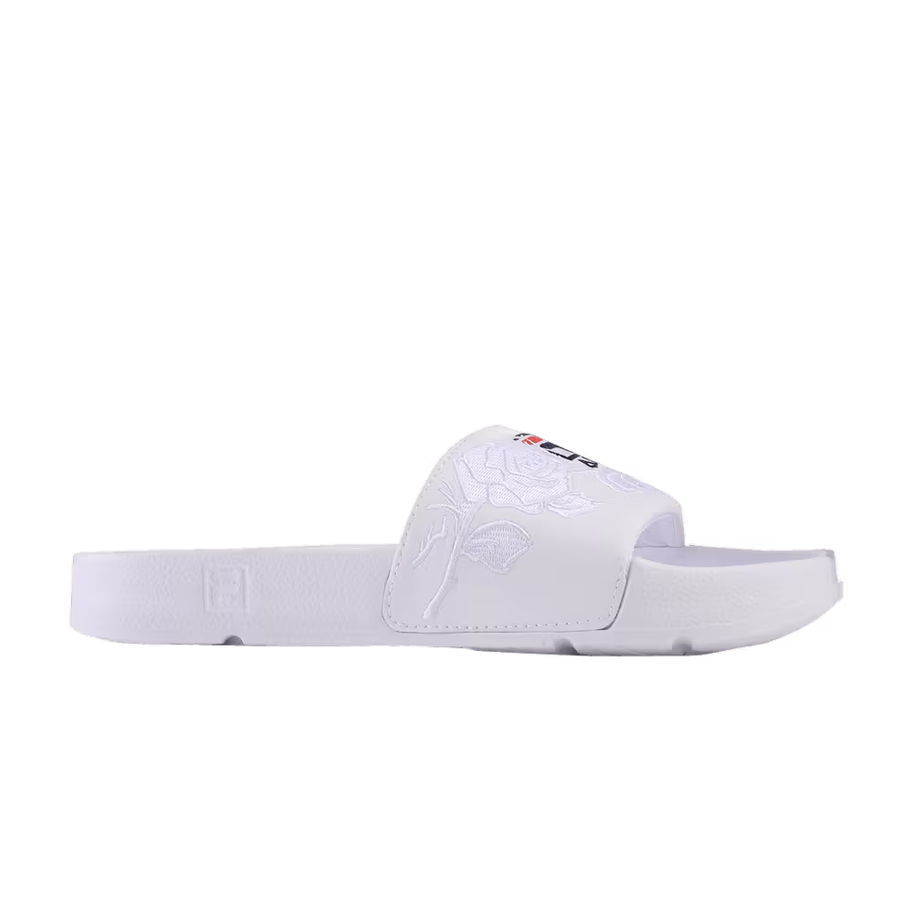 Fila Women's Drifter Embroidery Slipper White