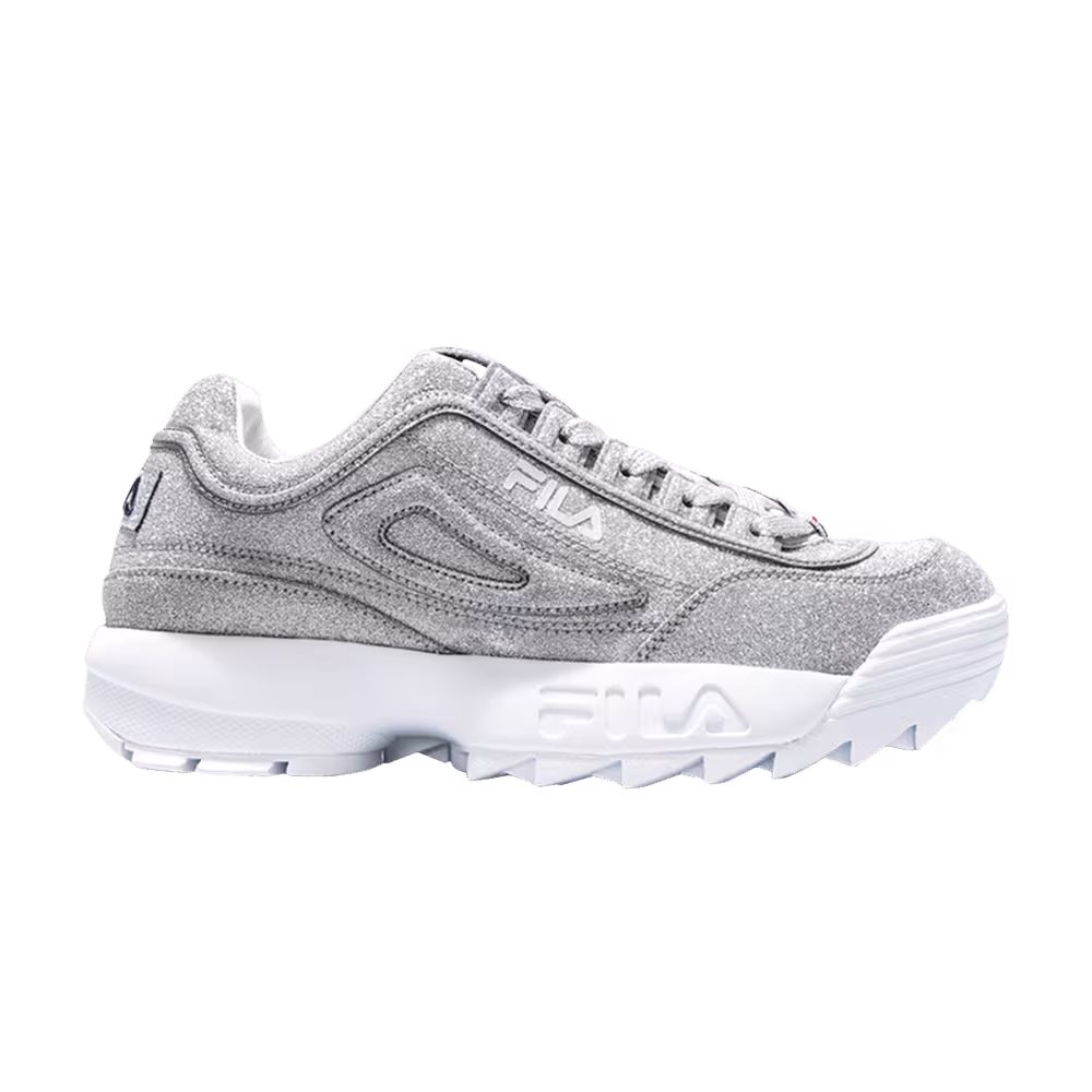 Fila Women's Disruptor 2 Made In Italy Silver Glitter