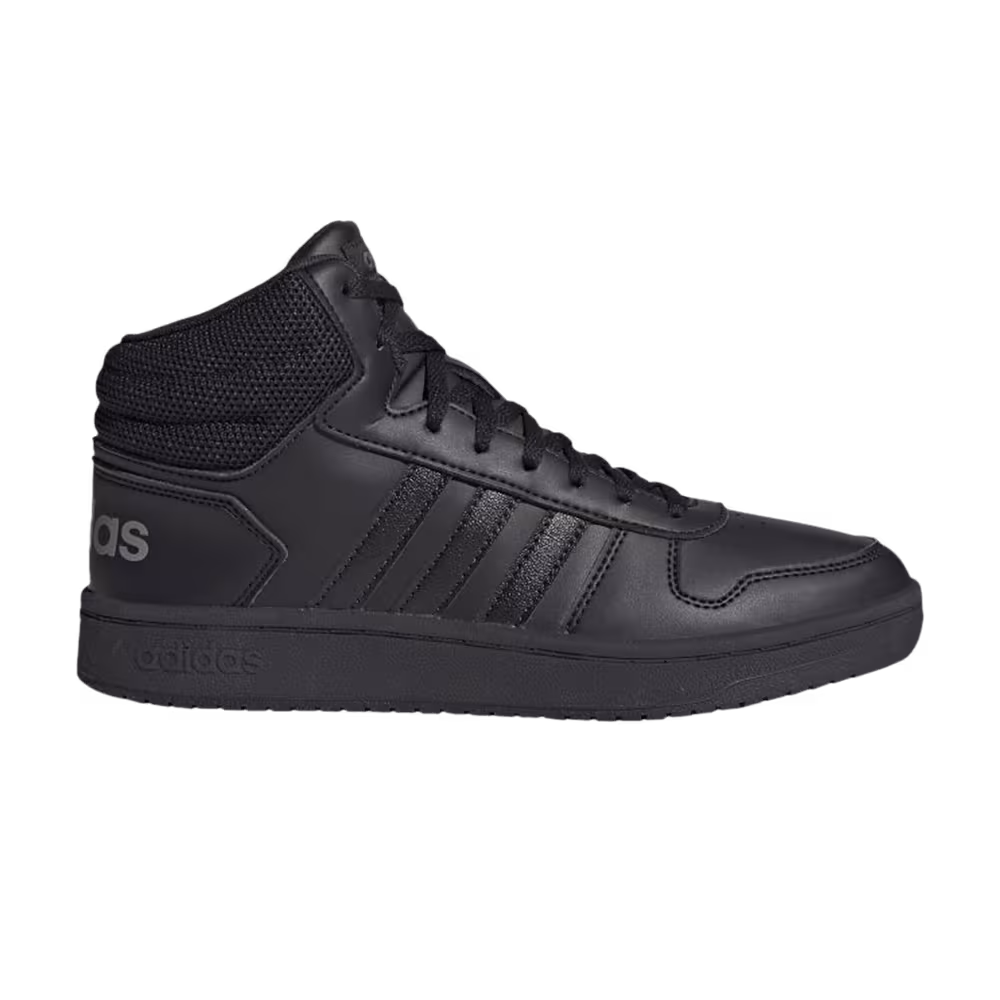 Adidas Women's Hoops 2.0 Mid Core Black Grey