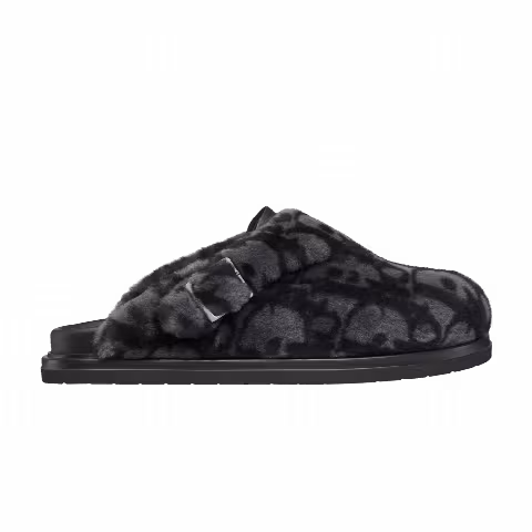 Dior Aqua Mule 'Dior Oblique Shearling - Grey'