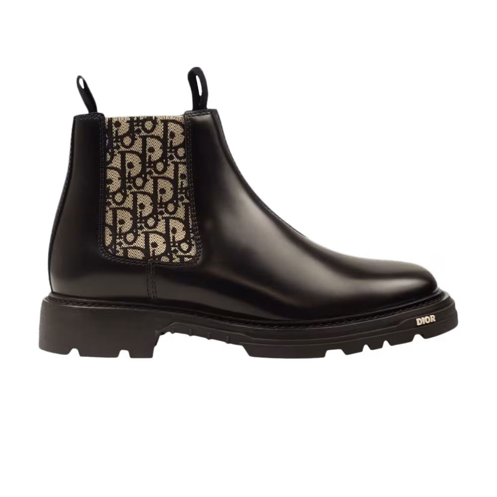 Dior Explorer 2 Chelsea Boot Dior Oblique - Black