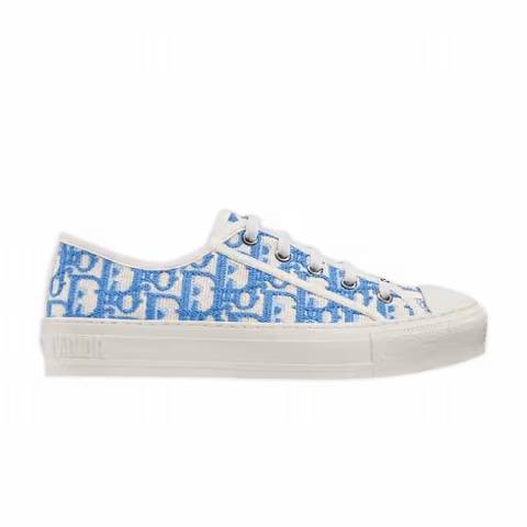 Dior Wmns Walk'N'Dior Embroidered Cotton Low 'Dior Oblique - Corn Flower'