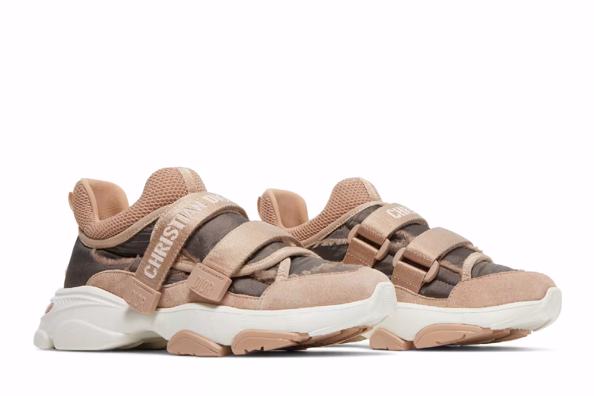 Dior Women's D-Wander Sneaker Nude, view 9