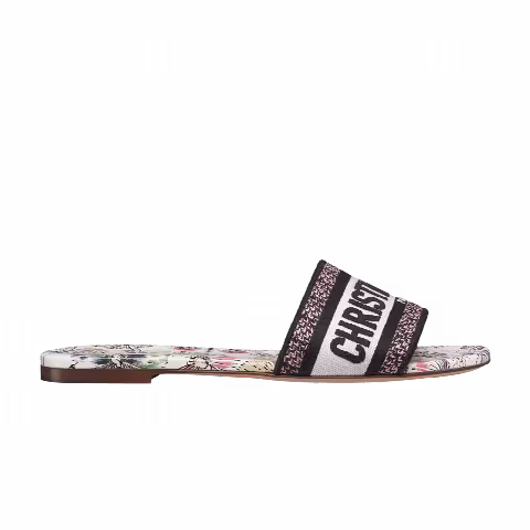 Dior Wmns DWay Slide 'Plan de Paris Motif - White Pink'