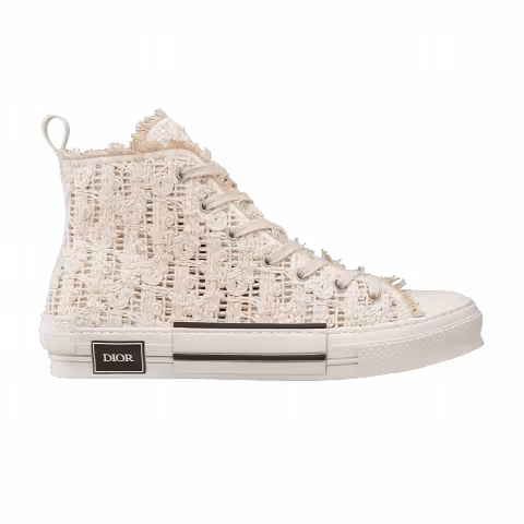 Dior B23 High 'Dior Oblique Macramé - Cream'