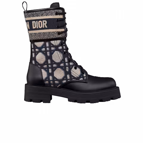 Dior Wmns D-Major Ankle Boot 'Macrocannage - Deep Blue Beige'