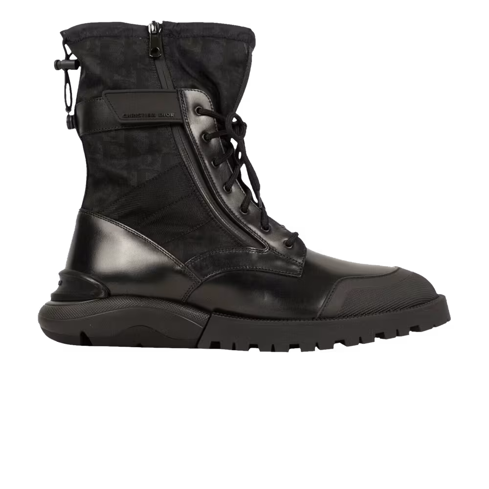 Dior Oblique Combat Boot Black