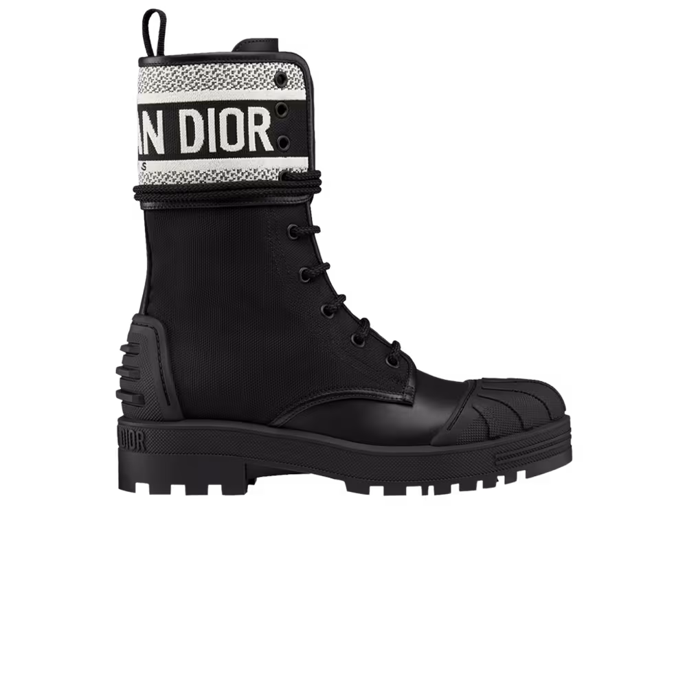 Dior Women's D-Major Ankle Boot Black White