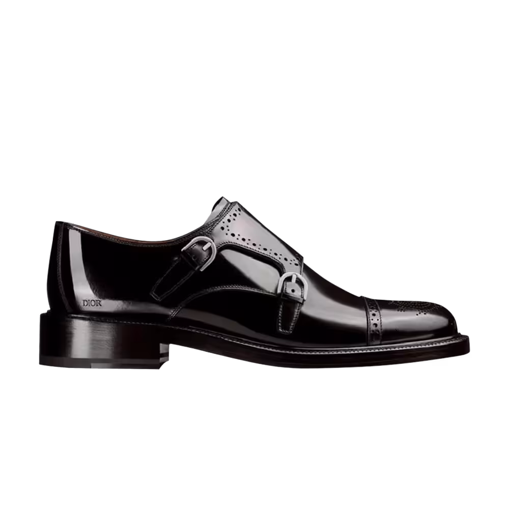 Dior Evidence Monk Polished Calfskin Black