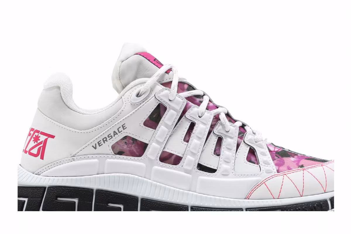 Versace Women's Trigreca White Pale Pink, view 3