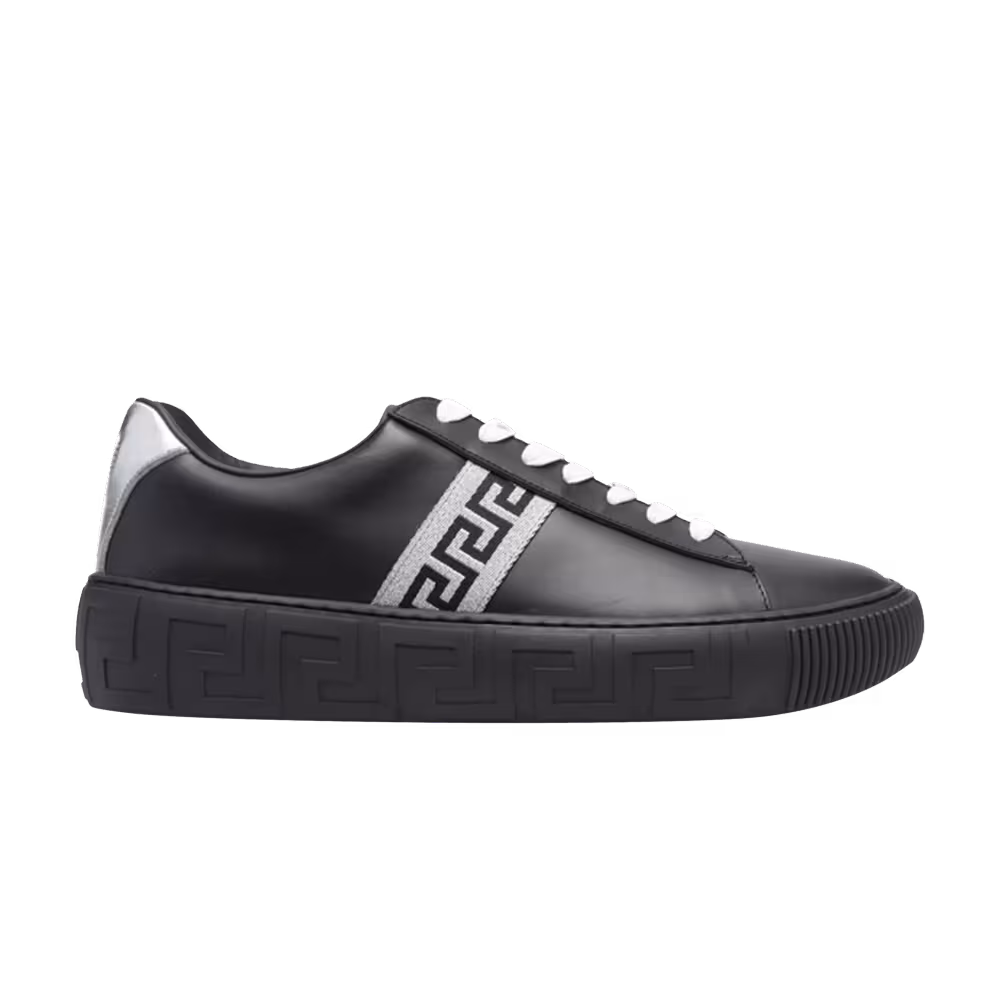 Versace Greca Sneaker Black Silver
