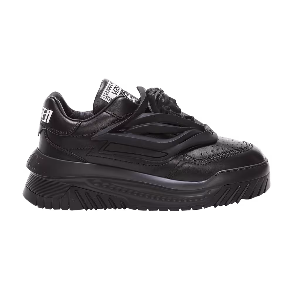 Versace Women's Odissea Caged Rubber Medusa Sneaker Black