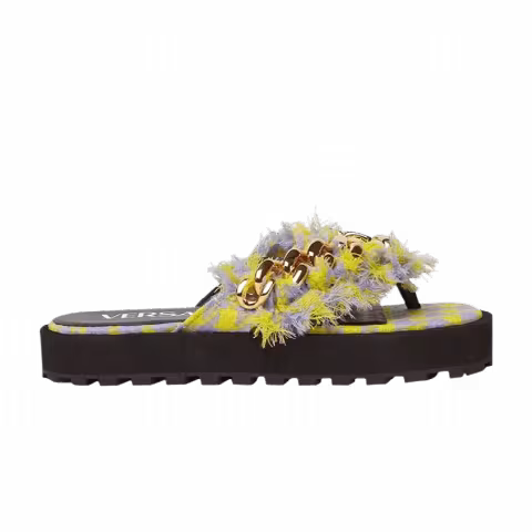 Versace Wmns Chain Sandals 'Yellow Lilac'
