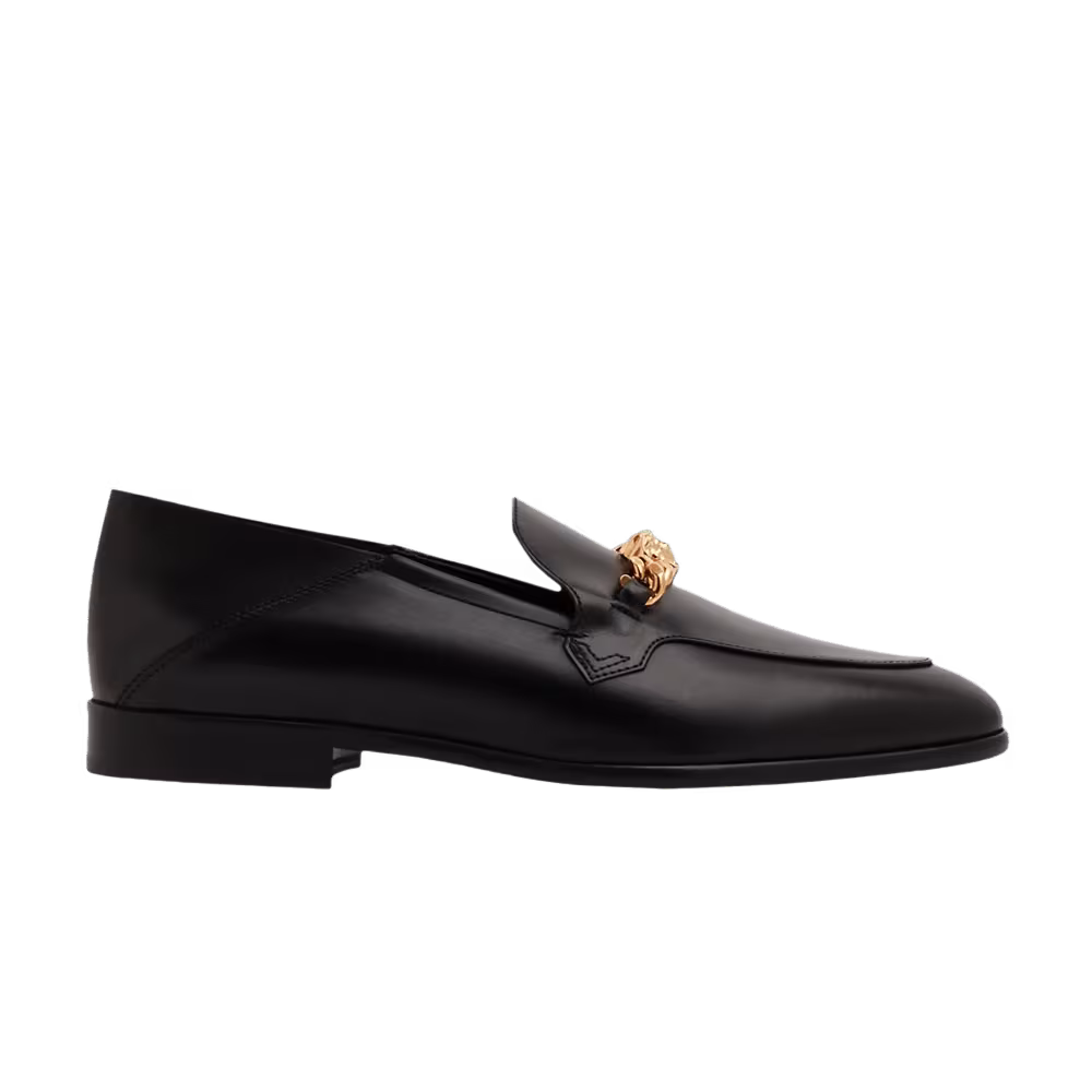 Versace La Medusa Chain Loafer Black