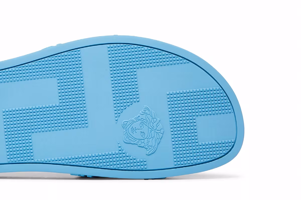 Versace Palazzo Medusa Pool Slide Blue, view 6