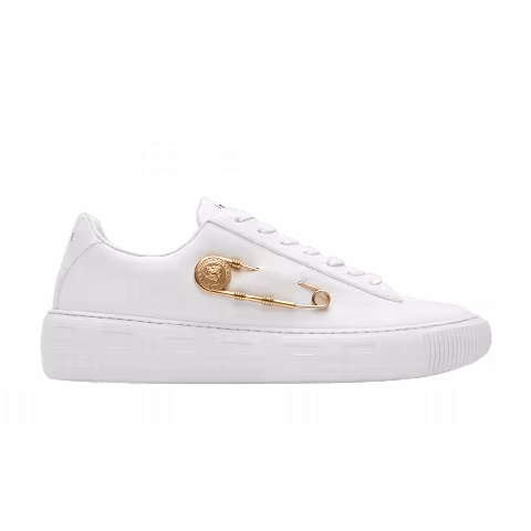 Versace Greca Low 'Safety Pin - White Gold'
